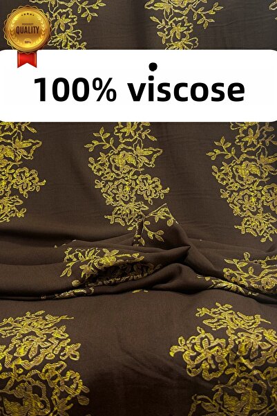 kumaş sarayı Țesătură din viscoză 100% cu model damasc importat – Design elegant și clasic – pentru rochii / decorativ 5 culori diferite