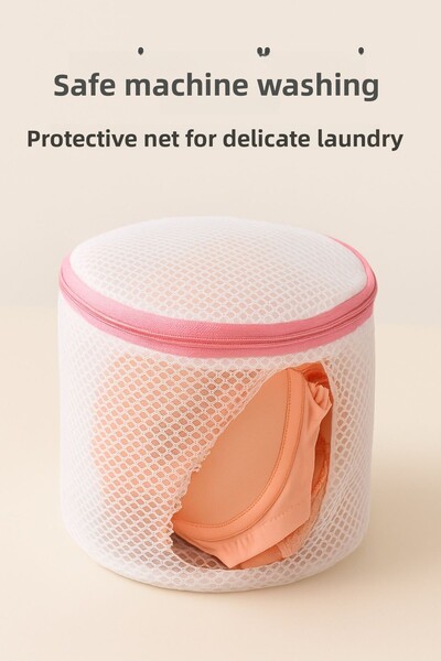 obrigado Mesh Laundry Bag Thick Zippered Underwear Socks and Bra Protector