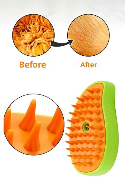 GOBYPET Soft Silicone Cat and Dog Washing Brush - 10 ml Peppermint Oil Gift