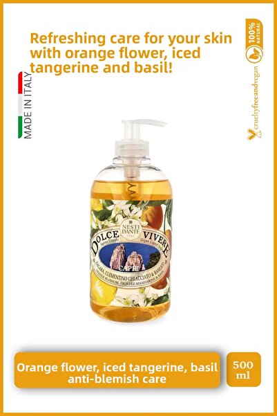 Nesti Dante صابون سائل دولتشي فيفير كابري 500 مل |   مضاد للعيوب |   الريحان ...