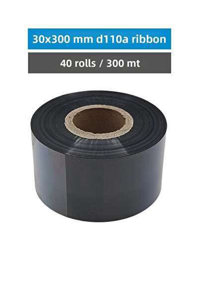 Küresel Etiket Barkod 30x300 مللي متر D110a ريبون |   40 لفة |   300 متر |   ...