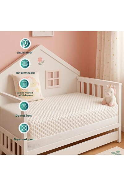 NEEA HOME 100% Cotton Fitted Liquid Proof Baby and Child Mattress Protector M...