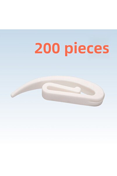 sebox Curtain Accessory Unbreakable Durable Plastic Snail Clip (200 Pieces)