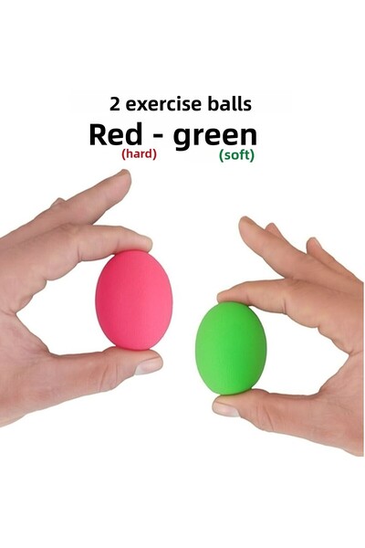 FLYDEN 2 كرة تقوية إصبع المعصم من السيليكون، كرة تمارين الضغط على اليد بعد العملية الجراحية، مجموعة من قطعتين