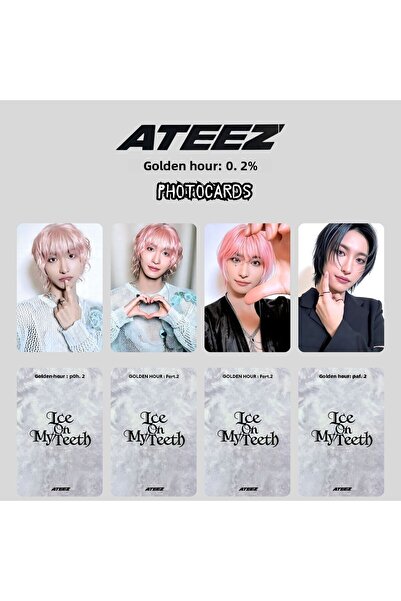 Kpop Dünyasi ATEEZ Seonghwa '' Golden Hour : Pt2 '' Σετ φωτογραφικών καρτών