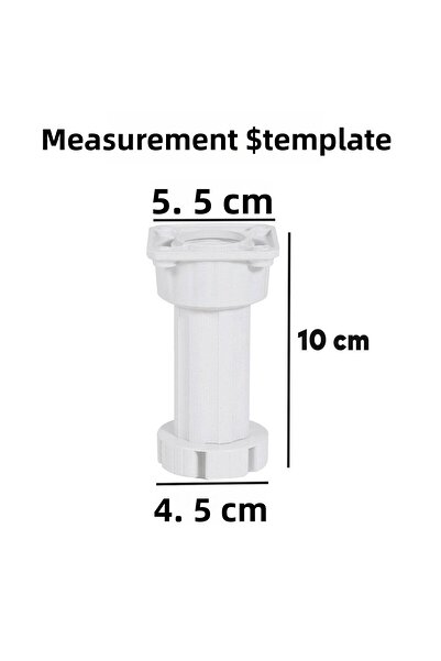 Badem10 Adjustable 10cm Feet Set 10Pcs Cabinet Furniture Bench Pouffe Riser Heightening Foot Feet