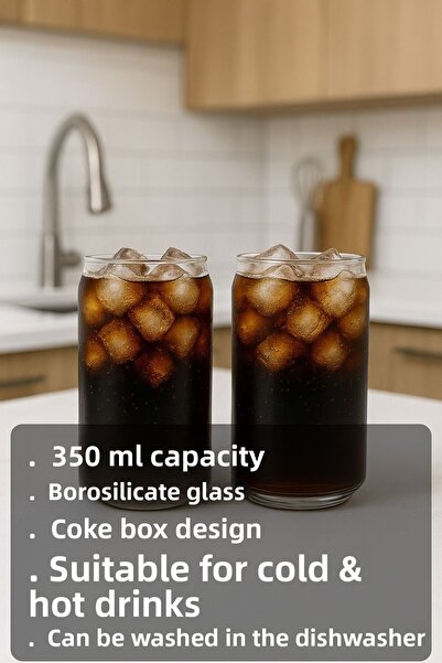 BRE HOME 2 τεμάχια 350 ml Ανθεκτικό στη θερμότητα θερμαινόμενο ποτήρι αναψυκτ...