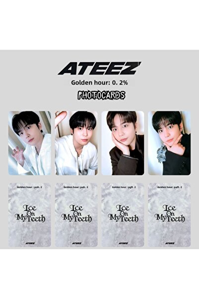 Kpop Dünyasi ATEEZ Jongho '' Golden Hour : Pt2 '' Σετ φωτογραφικών καρτών