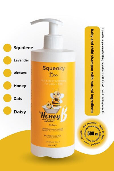 myhoneyb Natural Ingredients Newborn Baby and Children Hair Body Shampoo 500 ml