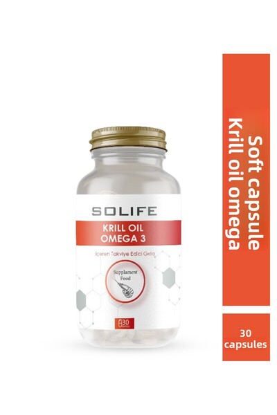 SOLIFE زيت الكريل أوميجا 3 - 30 كبسولة