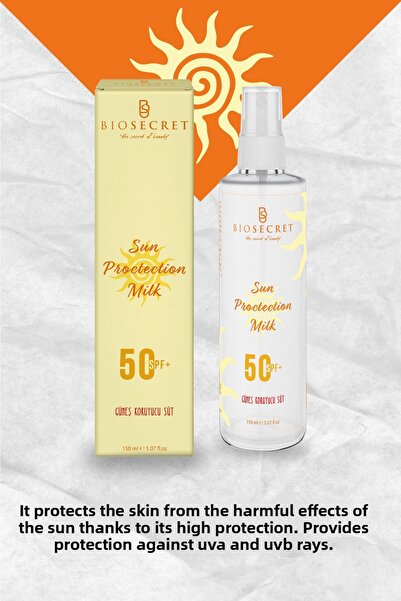 Biosecret حليب واقي من الشمس للوجه والجسم 50Spf 150 مل Bio161