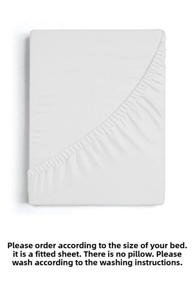 Mira Home Double Plain Combed Cotton 100% Cotton Elastic Sheet 200X200 Cm King Size