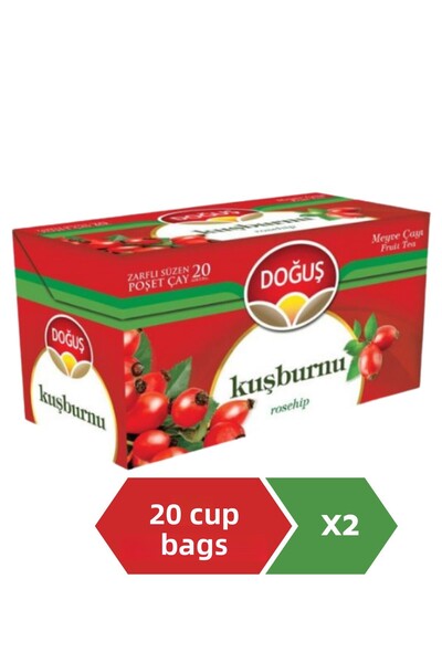 Doğuş Rosehip Tea - 20 Filtered Bags (30 gr), 2 Pieces