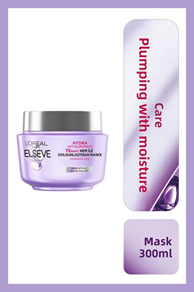 ELSEVE Hydra [Hyaluronic] Moisture Filling Shampoo 390ml and 72 Hour Moisture Plumping Mask 300ml
