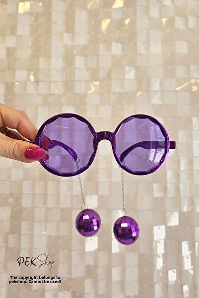 PEKSHOP Disco Bulk Purple Glasses Party Bachelorette Goggles Disco