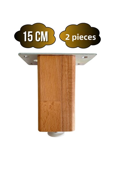 GOLDENWOODEN Picioare din lemn reglabile pentru mobilier, masă și dulap (BUCĂ...