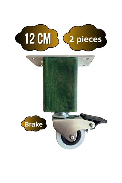 GOLDENWOODEN Kale дървени крачета с колелца за мебели – крачета с колелца за ...