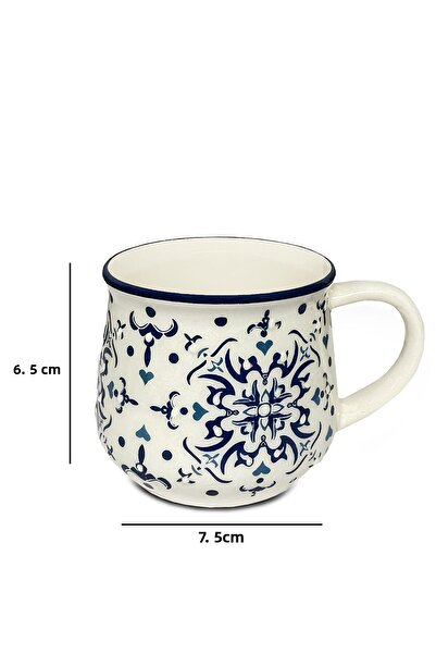 HOMİNG Homing Handmade Special Design Mug with Tile Pattern
