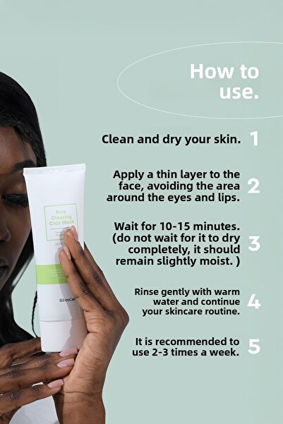 Bibimcos BibimCos Pore Cleansing Clay Mask, Deep Cleansing, Sebum Control, Moisturising Formula for All Skin