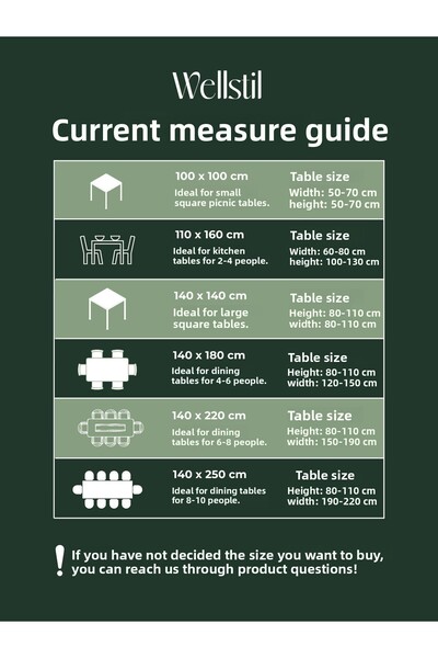 Wellstil Linen Premium Black Tablecloth