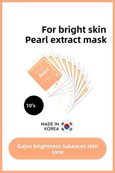 Mjcare قناع اللؤلؤ - قناع الوجه بخلاصة اللؤلؤ 10 قطع