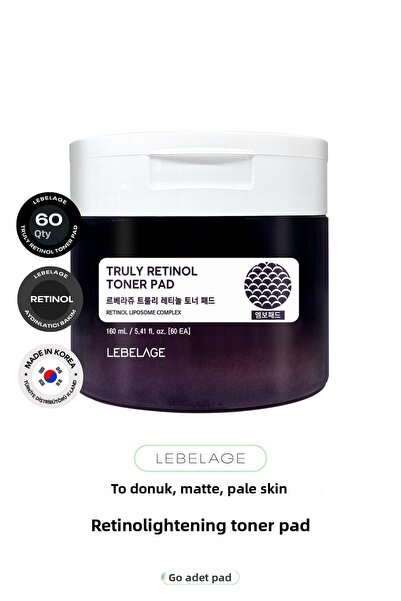LEBELAGE Blemish Care Tonic Pad with Retinol Retinol Toner Pad 60 Pcs