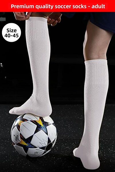 Dore Γνήσιο 1 ζευγάρι Premium για ενήλικες που απορροφά τον ιδρώτα & αναπνέει ποδοσφαιρικό παιχνίδι κολάν Astroturf Long Socks 40-45