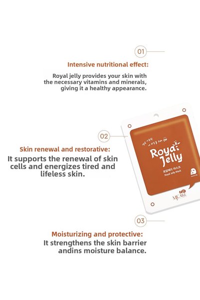 Mjcare On Royal Jelly Mask Royal Jelly Mask Pack of 5