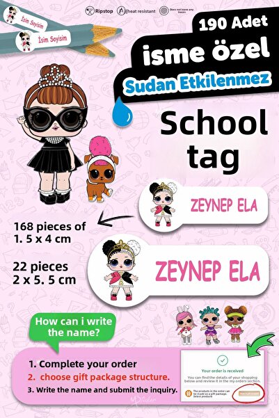 MSticker ملصق دفتر ملاحظات على شكل قلم للمدرسة، ملصق قابل للكتابة على شكل اسم...