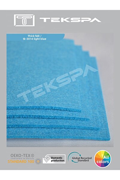 KEÇE DÜNYASI قماش أزرق فاتح سميك 100×100