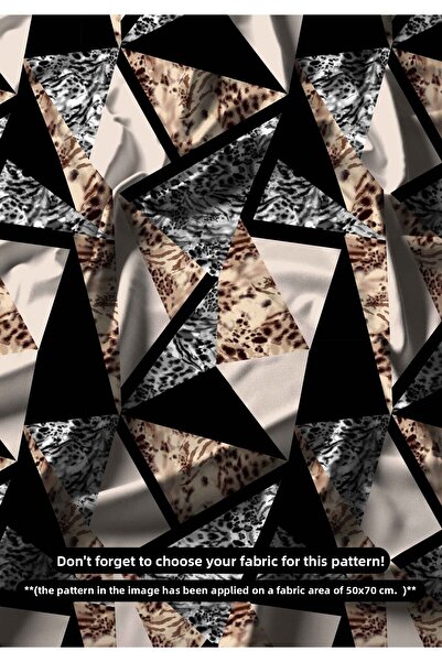 DESENİX قماش طباعة رقمي بنمط جغرافي ليوبارد 150x100 سم - تصميم عصري وحديث - 6...