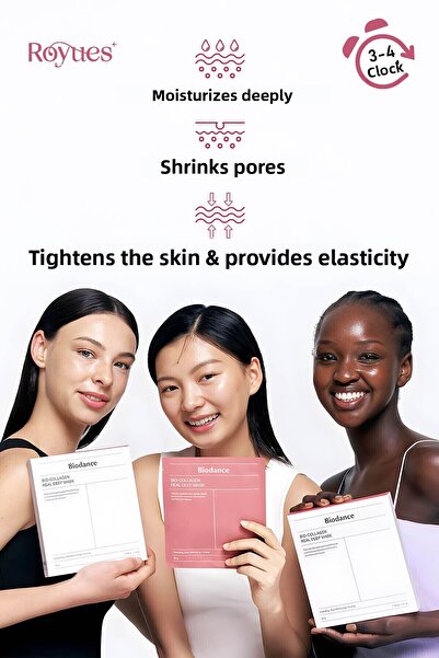 Royues Biodance Remover Facial Maskei Glass Skin with Collagen Made in Korea