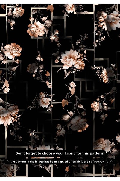 DESENİX قماش الليل والورد والأشكال الهندسية 150x100 سم – أناقة رائعة – 6 خيار...