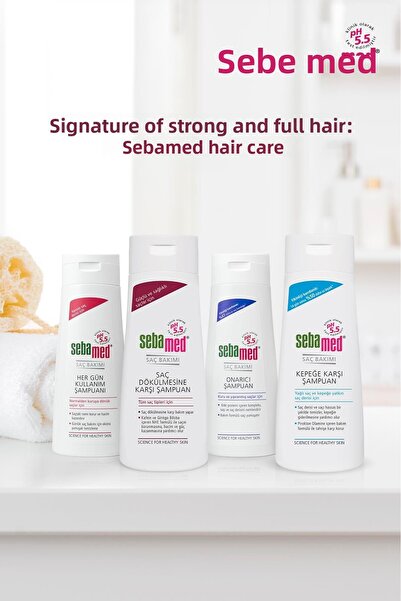 Sebamed Anti-Dandruff Anti-Oil Shampoo Economical Size 1000 ml - Fiber Gift Set