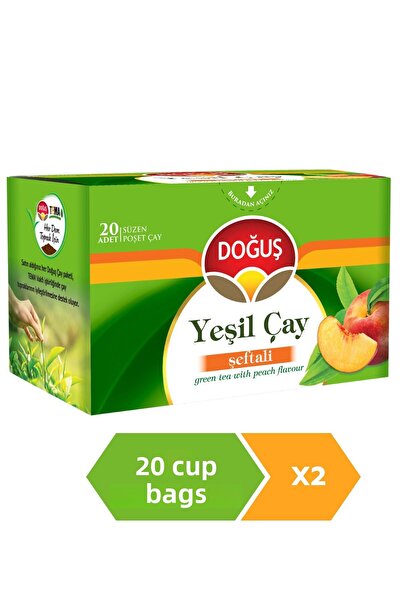 Doğuş شاي أخضر بالخوخ 20 قطعة