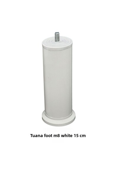 Adilon TUANA AYAK 15cm cu șuruburi M08 Alb