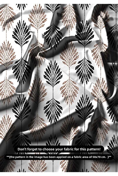 DESENİX نسيج طباعة رقمية بنمط الهندسة الاستوائية |   150x100 سم |   ظلال القه...