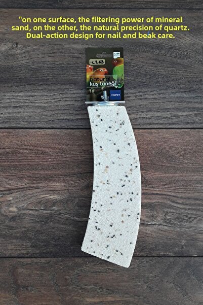 Vixpet Venty 23 cm Double-Sided Pedicure Sandy Stand Perch Sultan, Lori, Monk, Konur, Budgie, Forpus L268