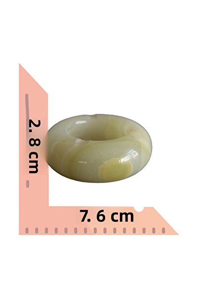 taru pasaj Original and Natural Onyx Stone Ash Tray – Handmade Decorative Stone Ashtray (7.6 cm X 2.8 cm)