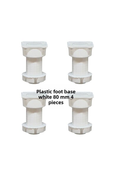 Adilon Picior de bază din plastic 8 cm (4 bucăți)