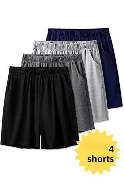 JustBS شورت فلاش صيفي مكون من 4 قطع