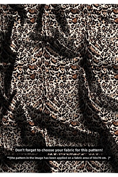 DESENİX قماش مطبوع رقميًا بنمط الفهد |   150x100 سم |   السلاسة البرية والأنا...