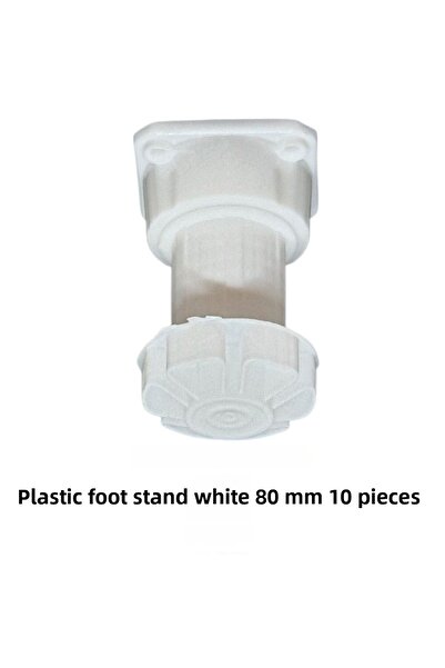 Adilon Picior de bază din plastic 8 cm (10 bucăți)