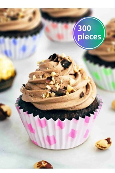 MODGER 300 قطعة من ورق المافن الملون وقوالب الكيك