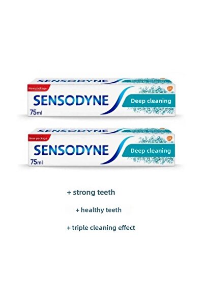 Sensodyne معجون أسنان للتنظيف العميق 75 مل 2 قطعة