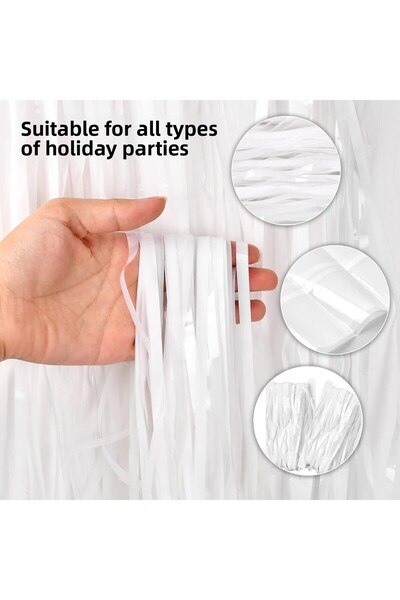 ZERO LAND DS-DERIN Мека бяла завеса за стена и врата, внос, 100x200 cm