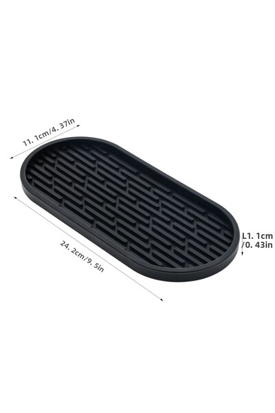 Dem Home Silicone Oil Pot Base, Soap Dish Organizer, Soap Dish Base, Oil Pot Stand Oval
