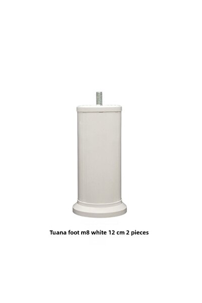Adilon TUANA AYAK 12cm cu șuruburi M08 alb (2 bucăți)