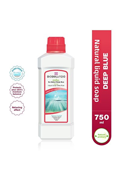 BioBellinda Liquid Hand Soap Deep Blue with Natural Organic Plants 750 ml