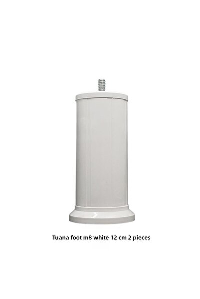 Adilon TUANA AYAK 12cm cu șuruburi M08 alb (2 bucăți)
